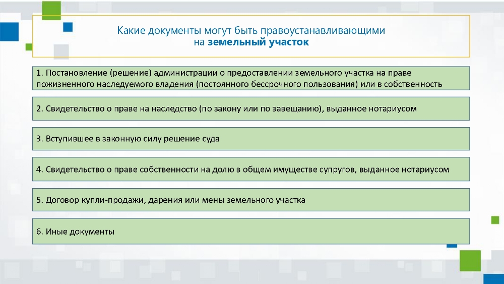 Алгоритм действий правообладателей объектов недвижимого имущества для внесения в ЕГРН сведений о правах, возникших до 31 января 1998 года